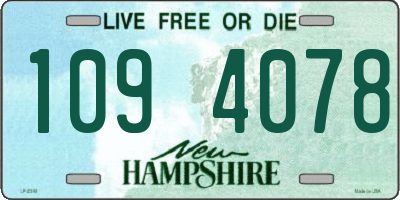 NH license plate 1094078