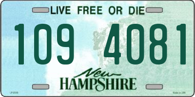 NH license plate 1094081
