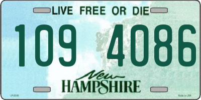 NH license plate 1094086