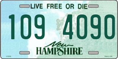 NH license plate 1094090