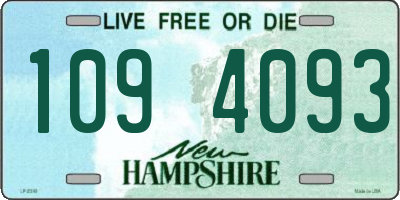 NH license plate 1094093