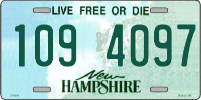 NH license plate 1094097