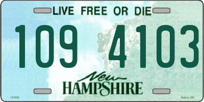 NH license plate 1094103