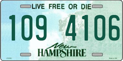NH license plate 1094106