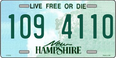 NH license plate 1094110