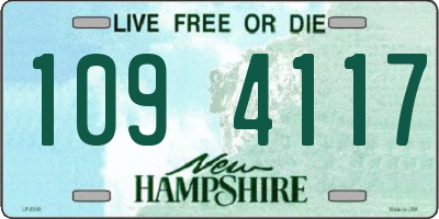 NH license plate 1094117