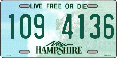 NH license plate 1094136