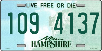 NH license plate 1094137