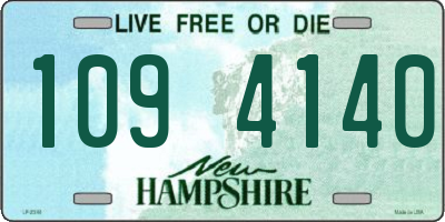 NH license plate 1094140