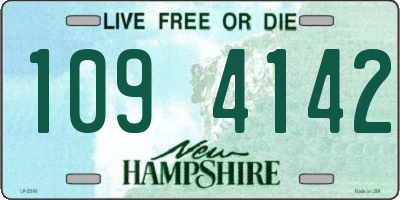 NH license plate 1094142