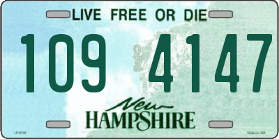 NH license plate 1094147