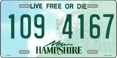 NH license plate 1094167