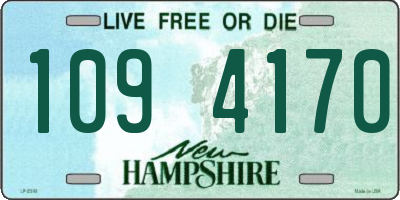 NH license plate 1094170