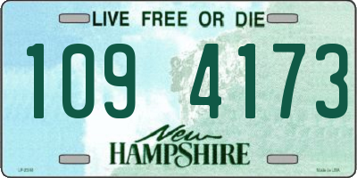 NH license plate 1094173