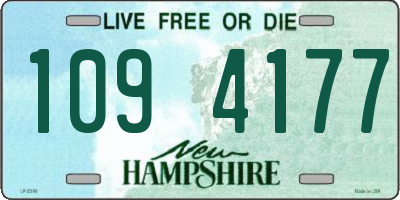 NH license plate 1094177