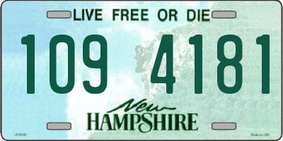 NH license plate 1094181