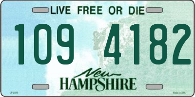 NH license plate 1094182