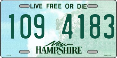 NH license plate 1094183