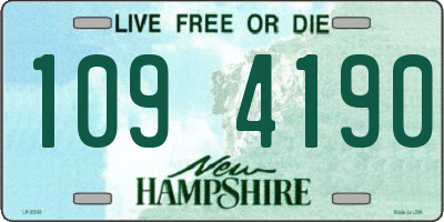 NH license plate 1094190