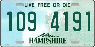 NH license plate 1094191