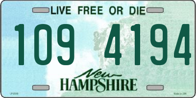 NH license plate 1094194