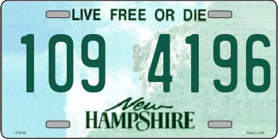 NH license plate 1094196