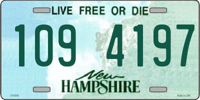 NH license plate 1094197