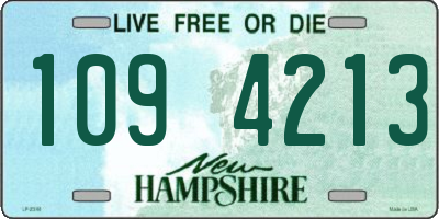 NH license plate 1094213