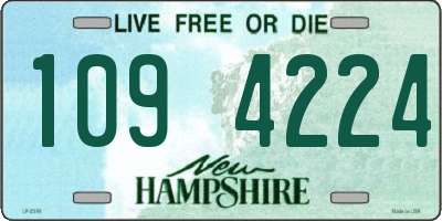 NH license plate 1094224