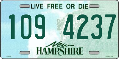 NH license plate 1094237