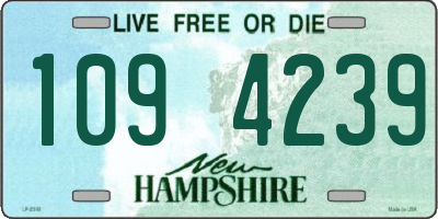 NH license plate 1094239