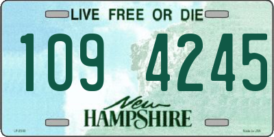 NH license plate 1094245