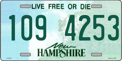 NH license plate 1094253