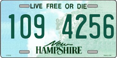 NH license plate 1094256