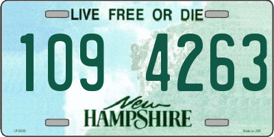 NH license plate 1094263