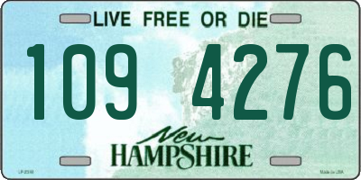 NH license plate 1094276