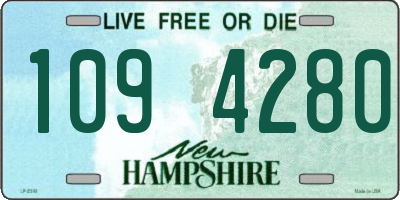 NH license plate 1094280