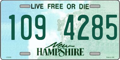 NH license plate 1094285