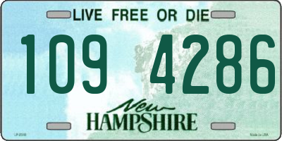 NH license plate 1094286