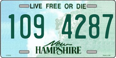 NH license plate 1094287