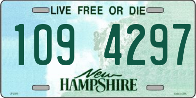 NH license plate 1094297
