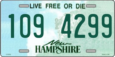 NH license plate 1094299