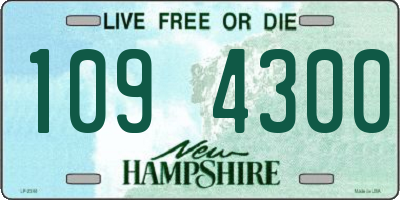 NH license plate 1094300