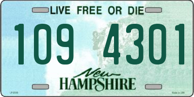 NH license plate 1094301