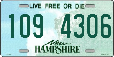 NH license plate 1094306