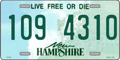 NH license plate 1094310