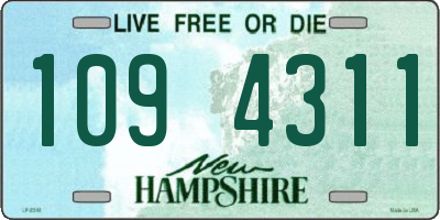NH license plate 1094311