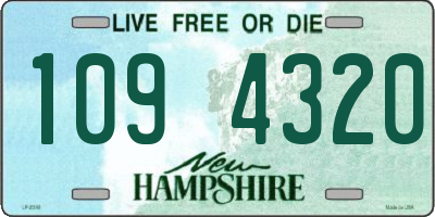 NH license plate 1094320
