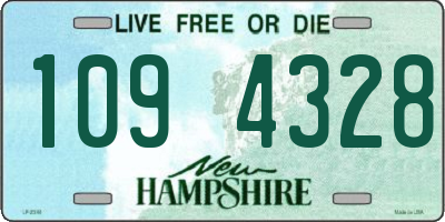 NH license plate 1094328
