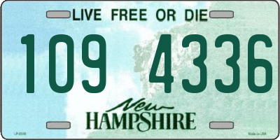 NH license plate 1094336